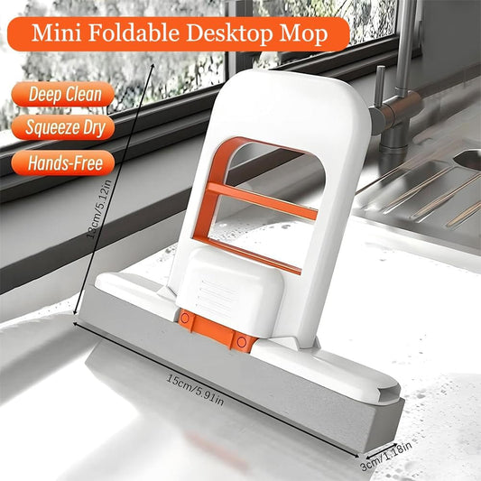 Foldable Mini Mop – Portable Wet & Dry Cleaning Mop