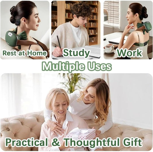 Smart Electric Neck & Shoulder Massager – Heated Deep Kneading