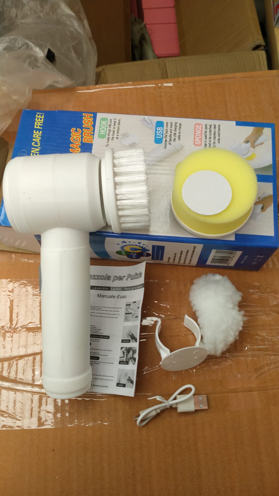 5-in-1 Electric Cleaning Brush – Cordless Handheld Scrubber
