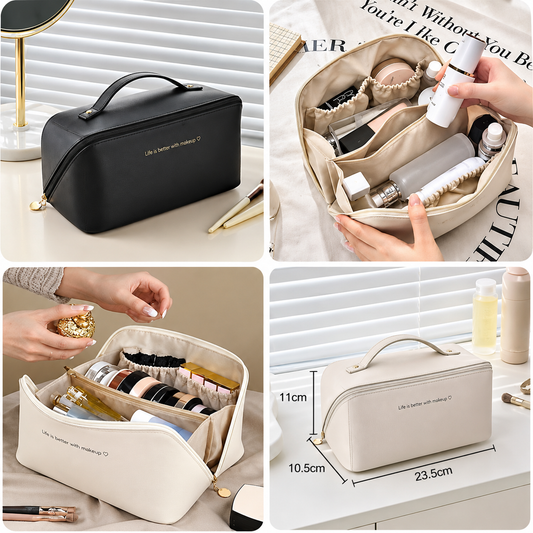 Lazy Cosmetics Pouch – Portable Makeup & Beauty Organizer
