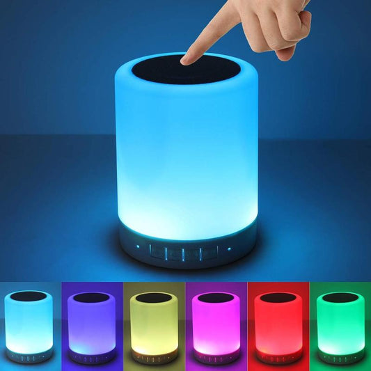 Wireless Bluetooth Touch Lamp Speaker – Portable Stereo Sound
