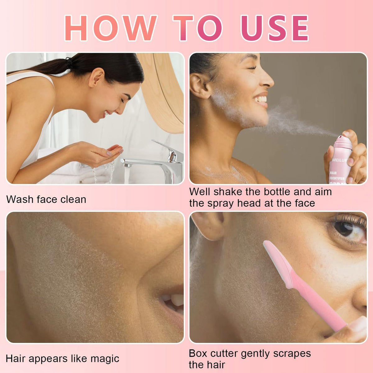 Facial Dermaplaning Spray & Razor Kit