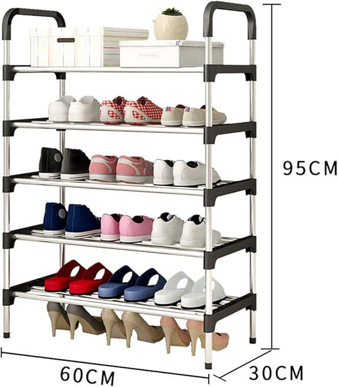 5-Tier Stainless Steel Shoe Rack