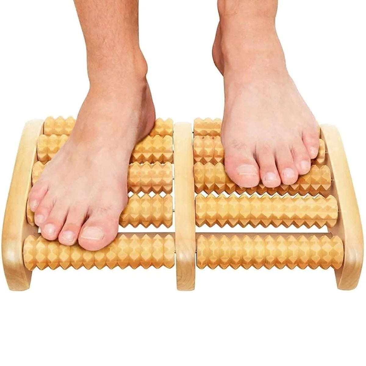 Wooden Foot Massager Roller – Reflexology Massage Tool