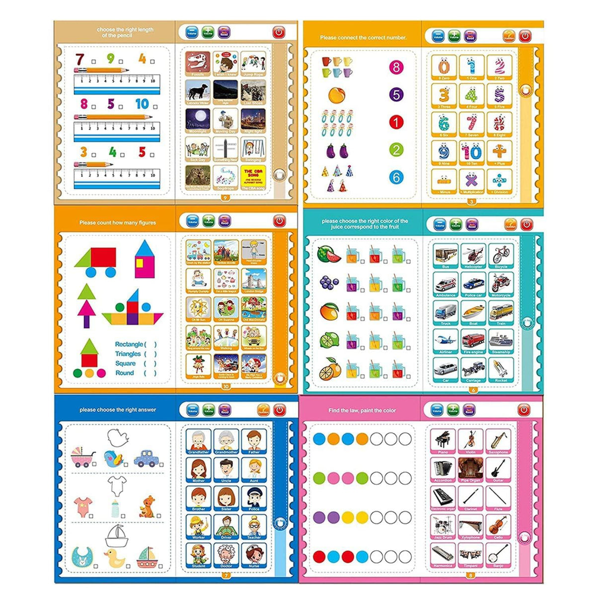Kids Educational Sound Book