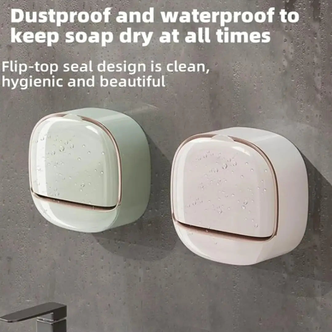 Self-Draining Soap Holder – Round Soap Dish with Drainage
