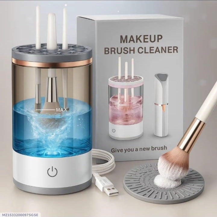 3-in-1 Electric Makeup Brush Cleaner – Automatic Brush Washer & Dryer