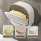 Self-Draining Soap Holder – Round Soap Dish with Drainage