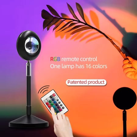 3-in-1 Sunset Projection Lamp – LED Mood Light