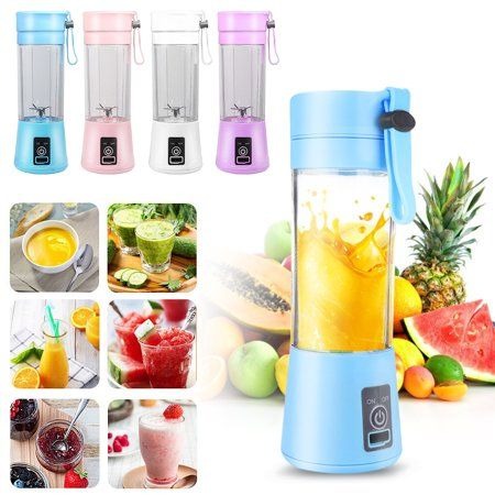 6-Blade Mini Portable USB Juicer Blender – 380ml