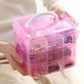 3-Tier Makeup & Cosmetic Storage Organizer with Handle