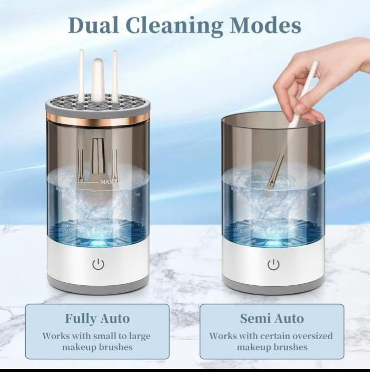 3-in-1 Electric Makeup Brush Cleaner – Automatic Brush Washer & Dryer