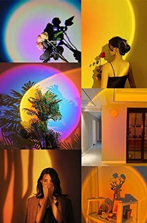 3-in-1 Sunset Projection Lamp – LED Mood Light