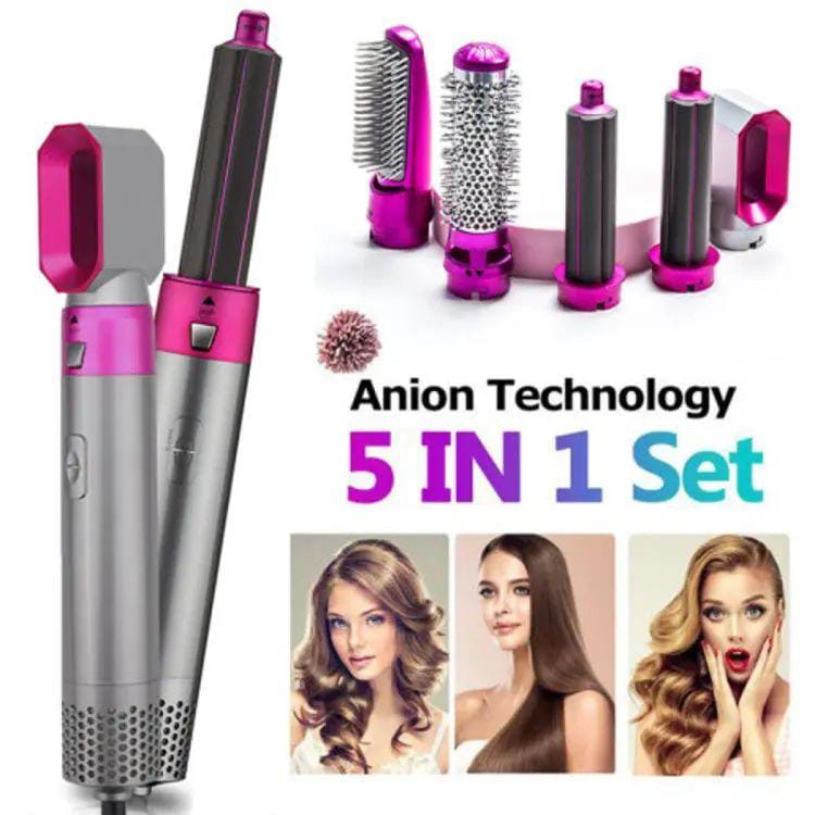5-in-1 Hair Dryer & Styling Brush Kit