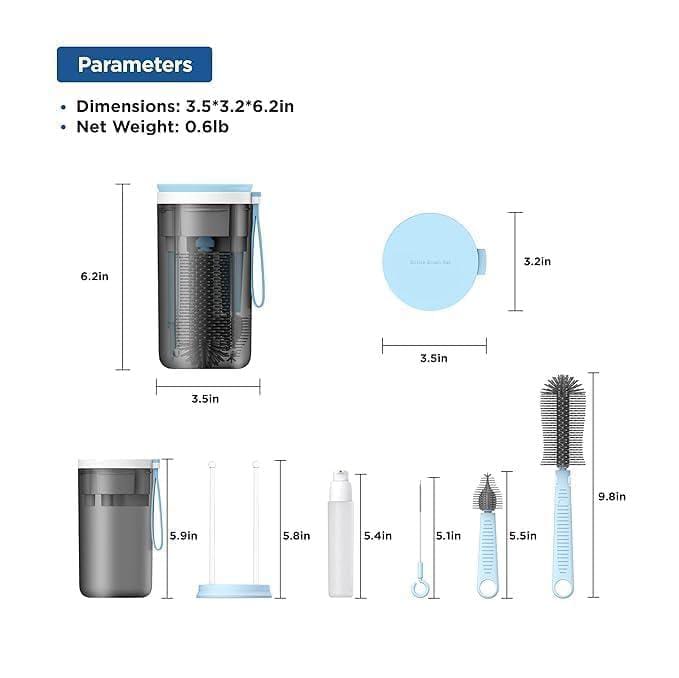 6-in-1 Portable Baby Bottle Cleaning Kit
