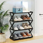 3-Tier X-Shaped Shoe Rack – Space-Saving Shoe Organizer