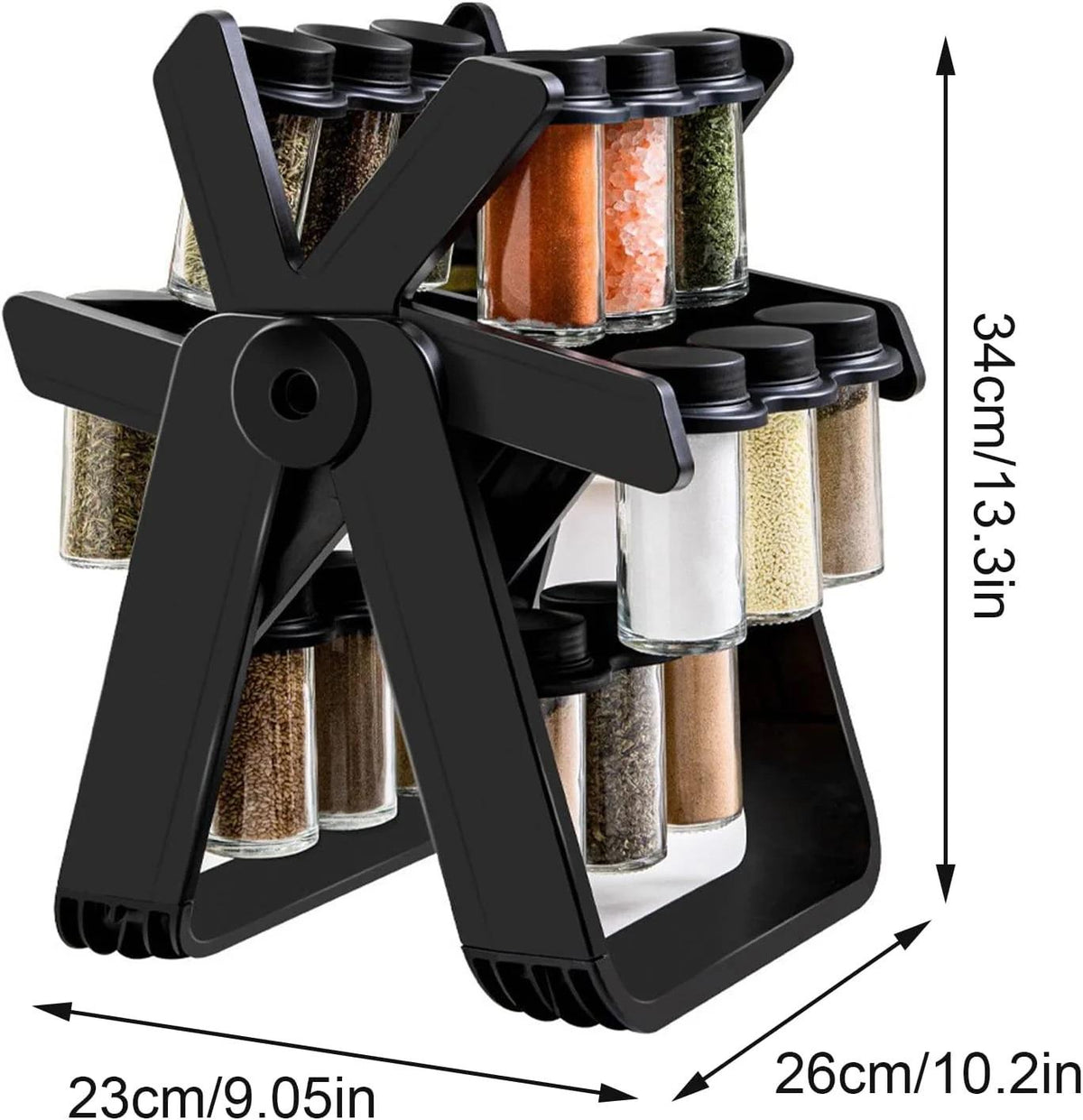 18-Piece 360° Rotating Ferris Wheel Spice Rack