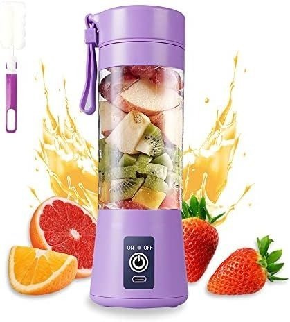 6-Blade Mini Portable USB Juicer Blender – 380ml
