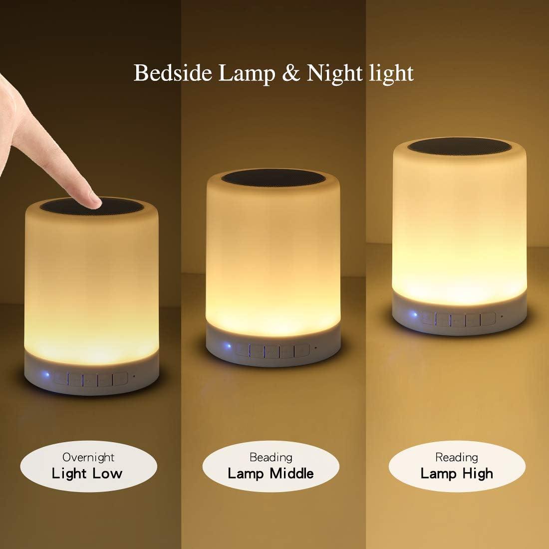 Wireless Bluetooth Touch Lamp Speaker – Portable Stereo Sound