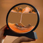 3D Moving Sand Art Hourglass – Sandscape Decoration with Metal Stand