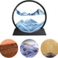 3D Moving Sand Art Hourglass – Sandscape Decoration with Metal Stand